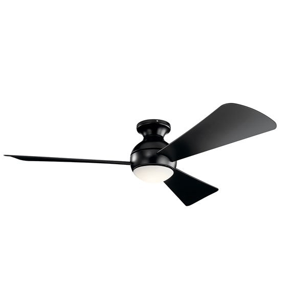 Kichler 54 Inch Sola Fan LED 330152 | Overstock Indoor Ceiling Fans Kichler Satin Black  