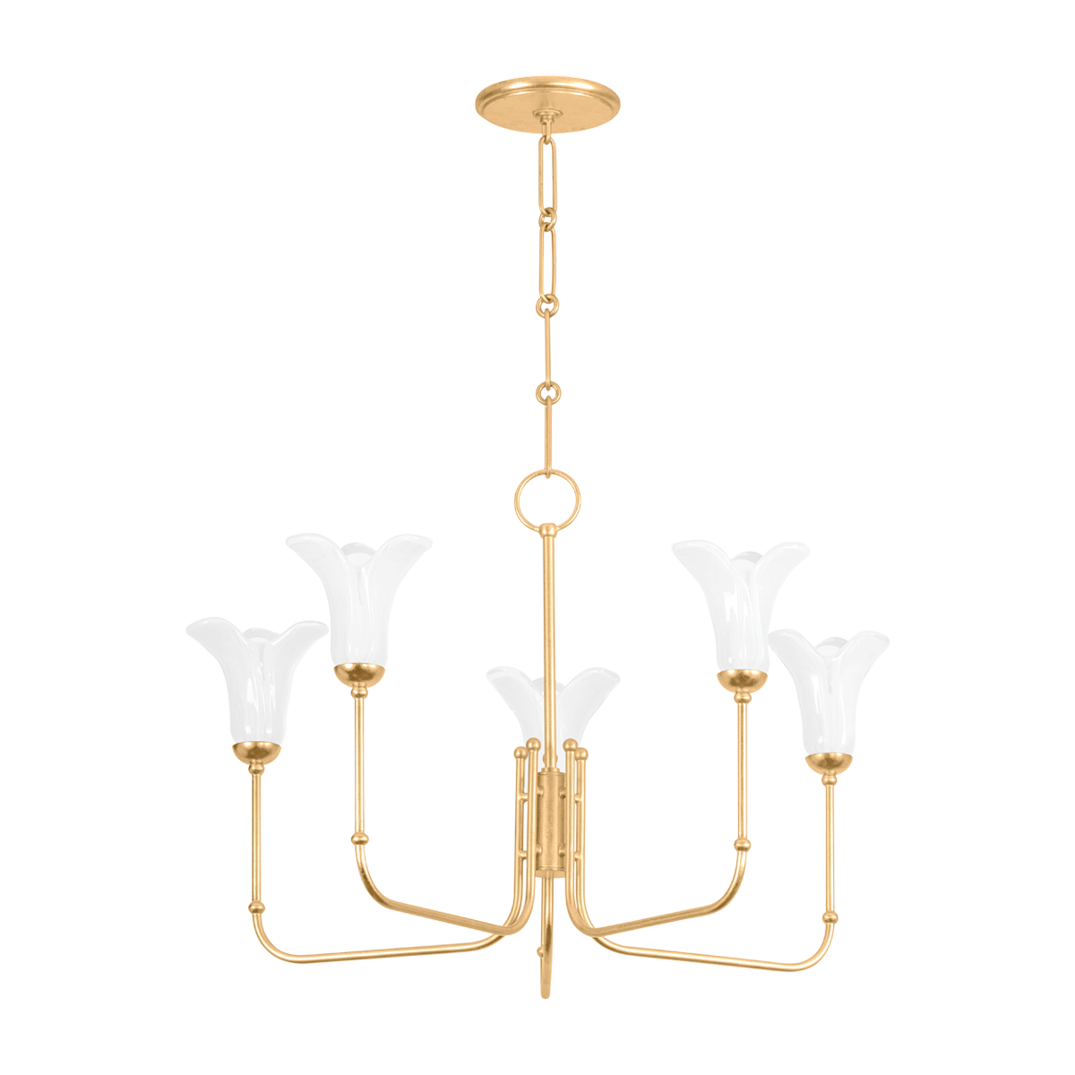 Hudson Valley Lighting MONTCLAIR Chandelier Chandelier Hudson Valley Lighting Vintage Gold Leaf  