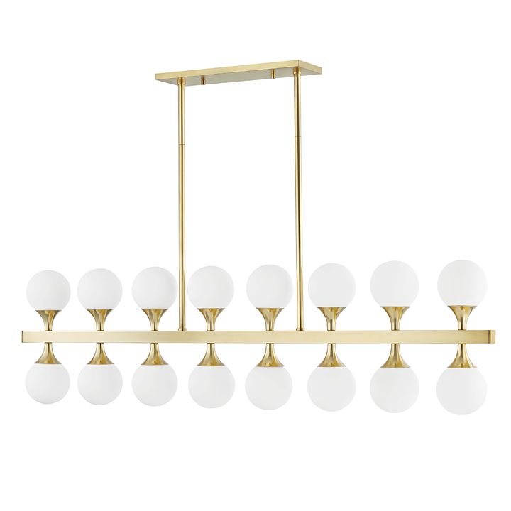 Hudson Valley Lighting Astoria Linear Chandeliers Hudson Valley Lighting Aged Brass  