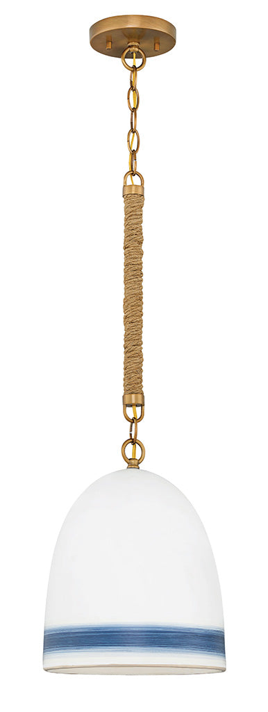 Hinkley Nash Pendant Pendants Hinkley Heirloom Brass with Navy Stripe 10.0x10.0x27.5 