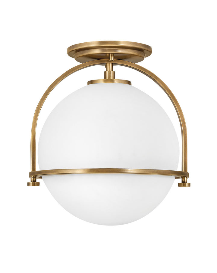 Hinkley Somerset Semi-Flush Mount Ceiling Semi Flush Mounts Hinkley Heritage Brass 11.5x11.5x12.5 