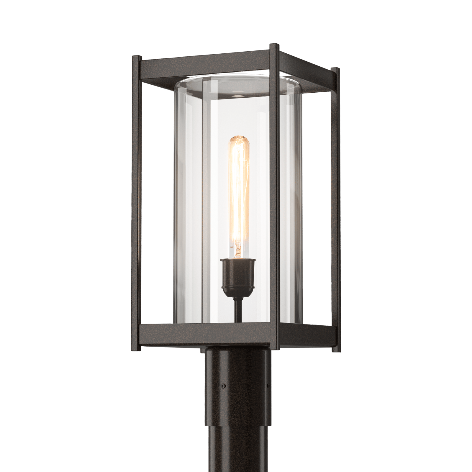 Hubbardton Forge Cela Outdoor Post Light Outdoor l Post/Pier Mounts Hubbardton Forge Coastal Bronze Clear Glass (ZM) 