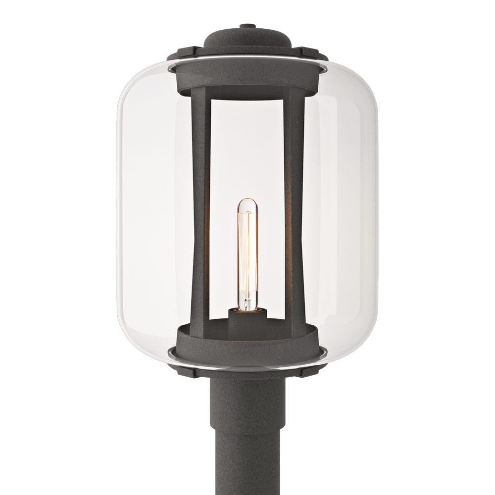 Hubbardton Forge Fairwinds Extra Large Outdoor Post Light Pier & Post Mount Lights Hubbardton Forge Coastal Natural Iron Clear Glass (ZM) 