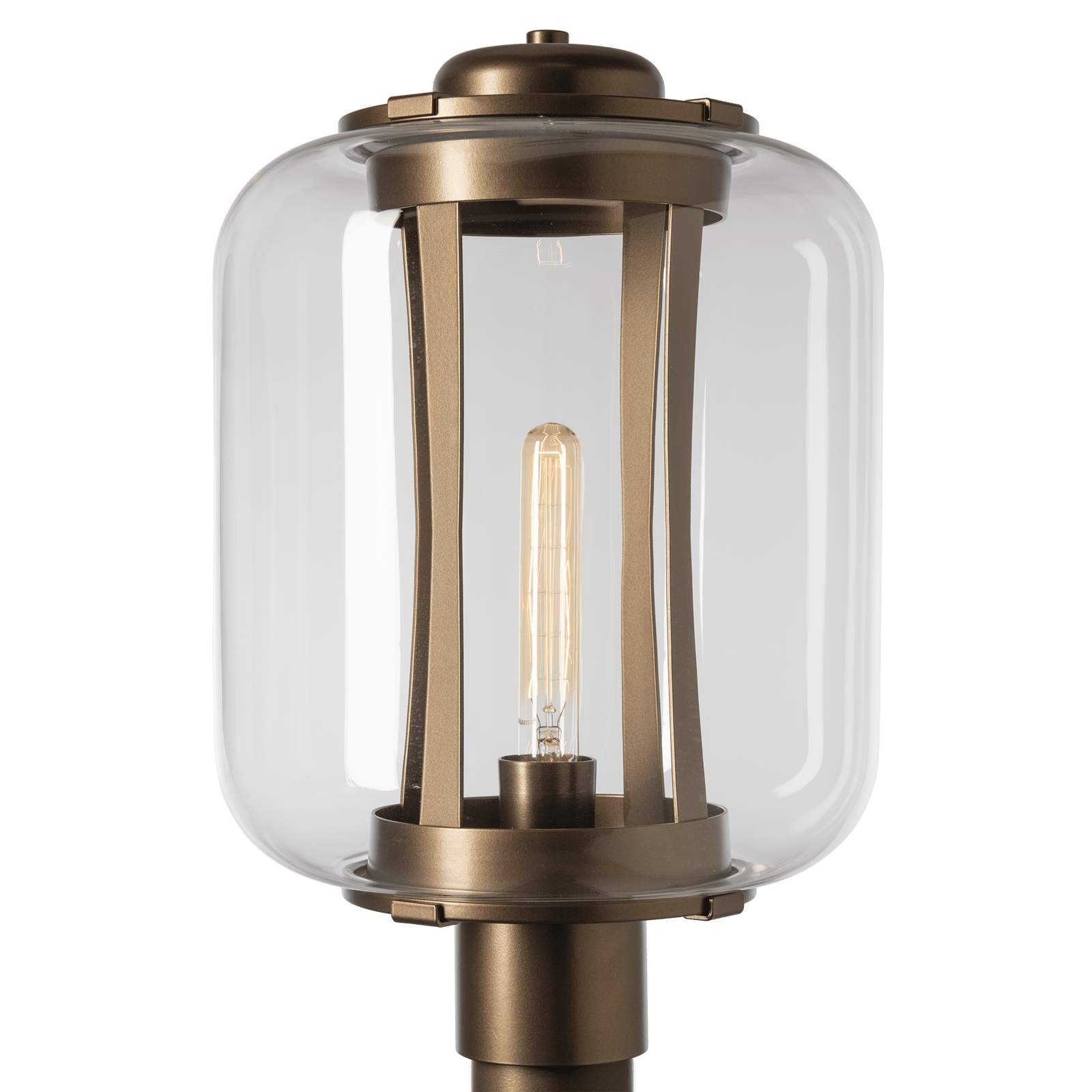 Hubbardton Forge Fairwinds Extra Large Outdoor Post Light Outdoor l Post/Pier Mounts Hubbardton Forge Coastal Bronze Clear Glass (ZM) 