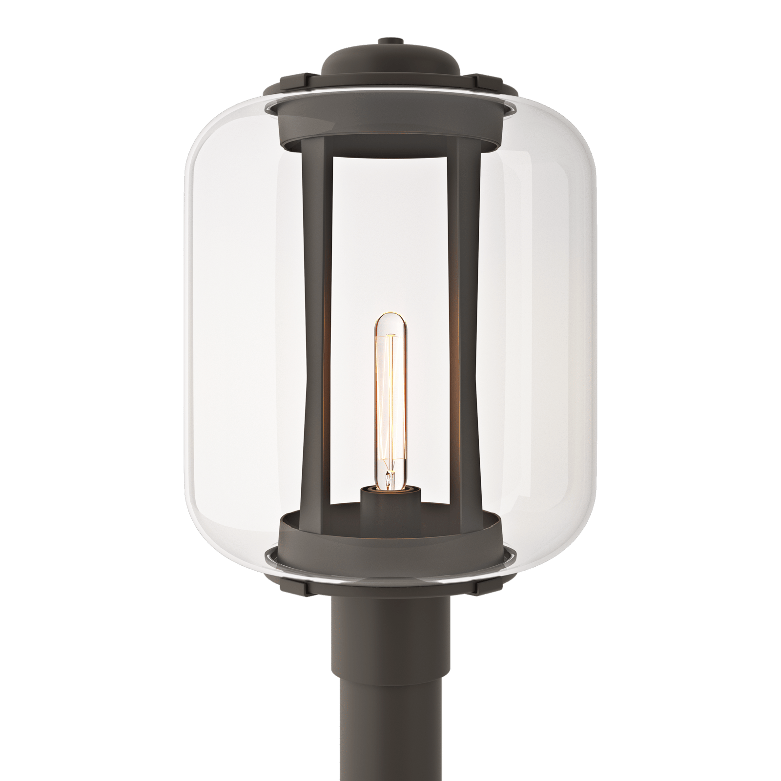 Hubbardton Forge Fairwinds Extra Large Outdoor Post Light Outdoor l Post/Pier Mounts Hubbardton Forge Coastal Dark Smoke Clear Glass (ZM) 