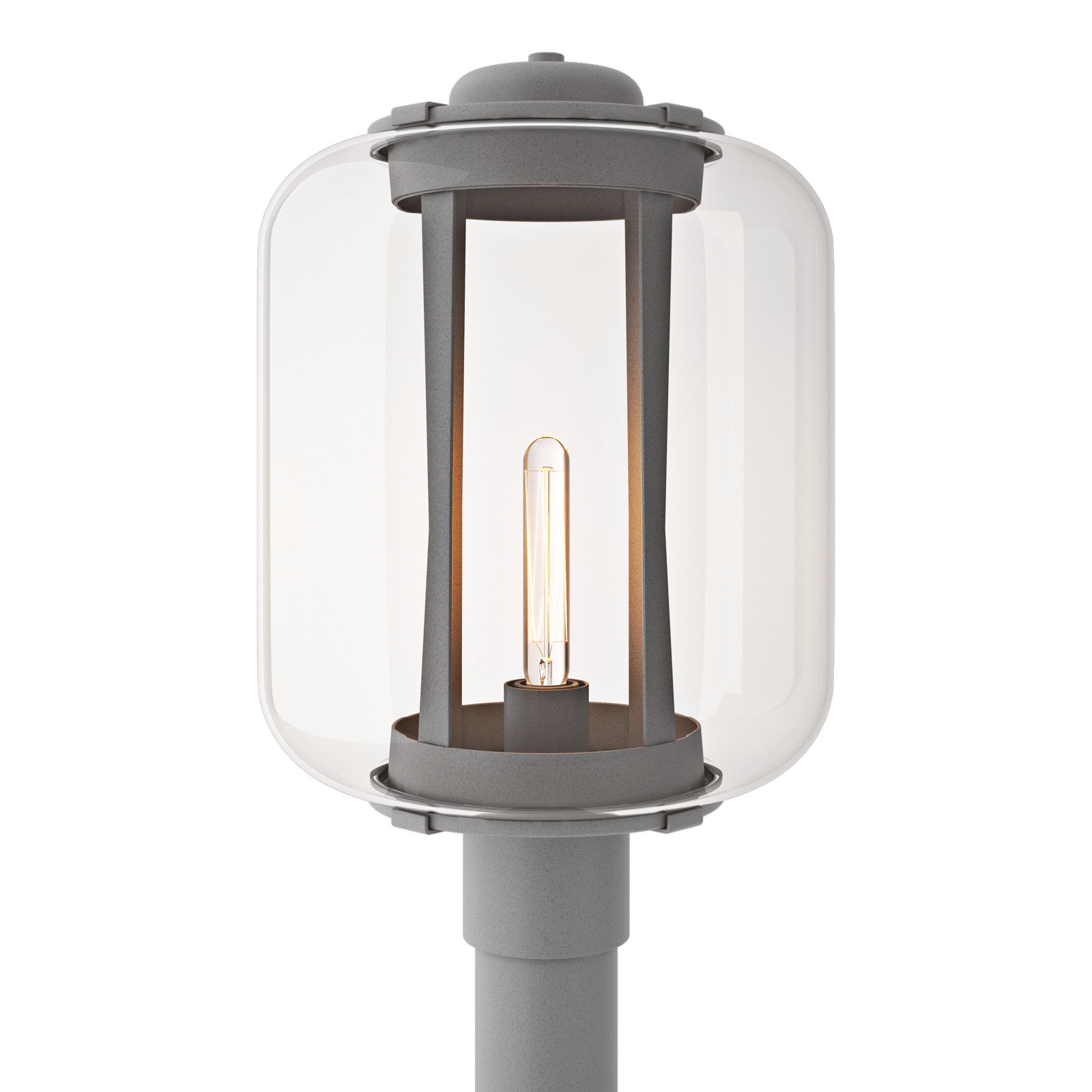 Hubbardton Forge Fairwinds Extra Large Outdoor Post Light Outdoor l Post/Pier Mounts Hubbardton Forge Coastal Burnished Steel Clear Glass (ZM) 