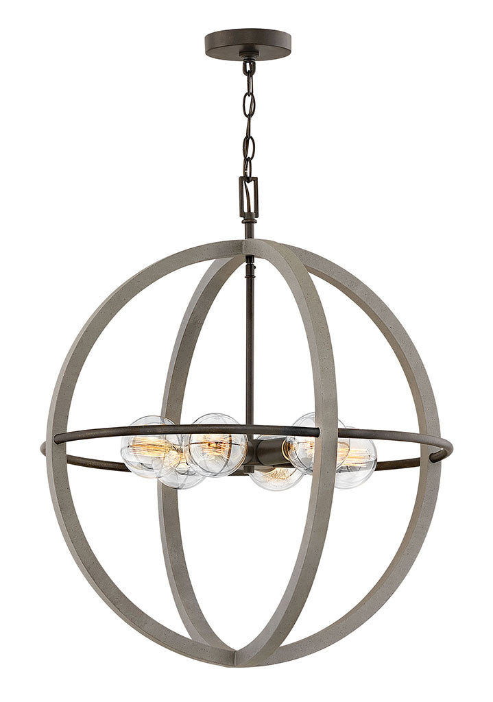 Hinkley Bodie Chandelier Chandeliers Hinkley Dark Cement 25.0x25.0x28.5 