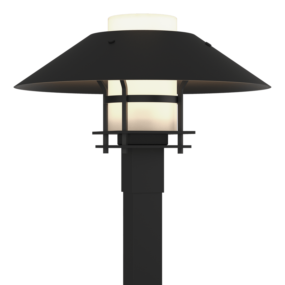 Hubbardton Forge Henry Outdoor Post Light Pier & Post Mount Lights Hubbardton Forge Coastal Black Opal Glass (GG) Coastal Black