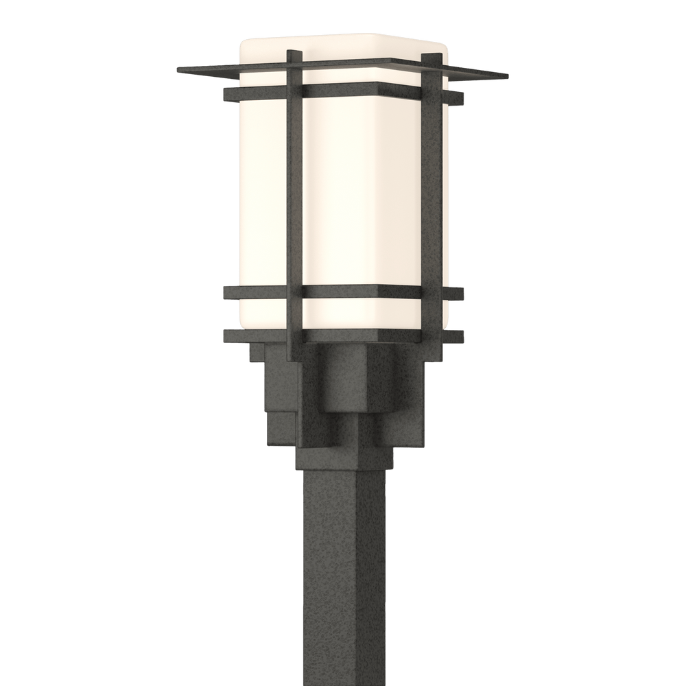 Hubbardton Forge Tourou Outdoor Post Light Pier & Post Mount Lights Hubbardton Forge Coastal Natural Iron Opal Glass (GG) 