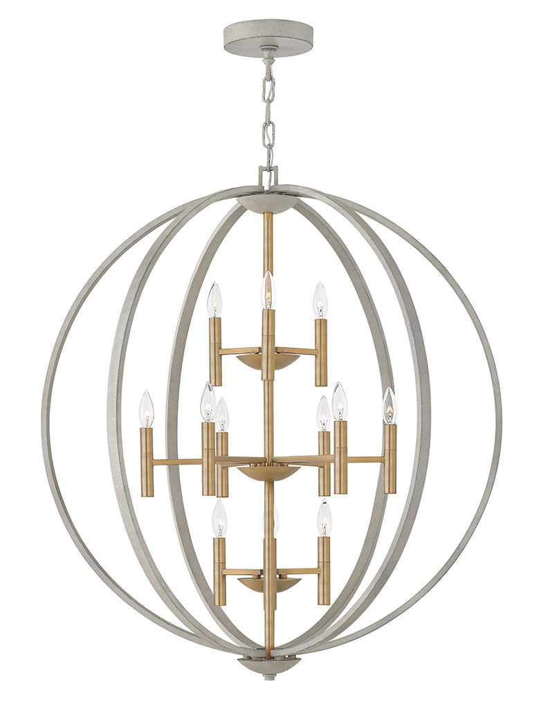 Hinkley Euclid Pendant Ceiling Lanterns Hinkley Cement Gray 36.0x36.0x41.0 