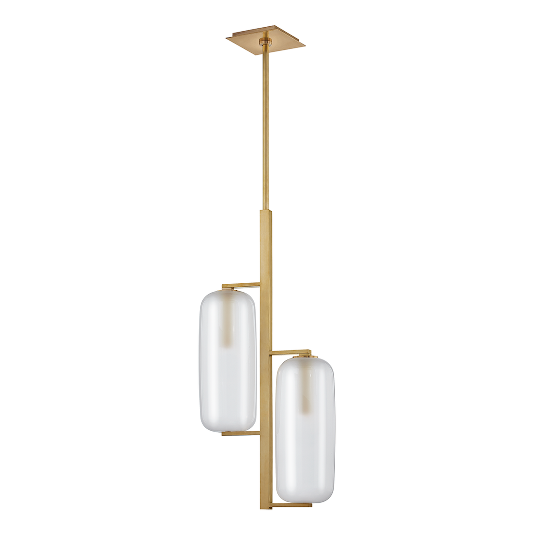 Hudson Valley Lighting Pebble Pendant Pendants Hudson Valley Lighting Aged Brass  