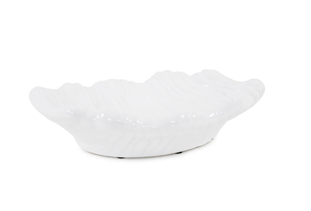 Howard Elliott Collection Ebb Low Tray in Glossy White Trays Howard Elliott Collection   