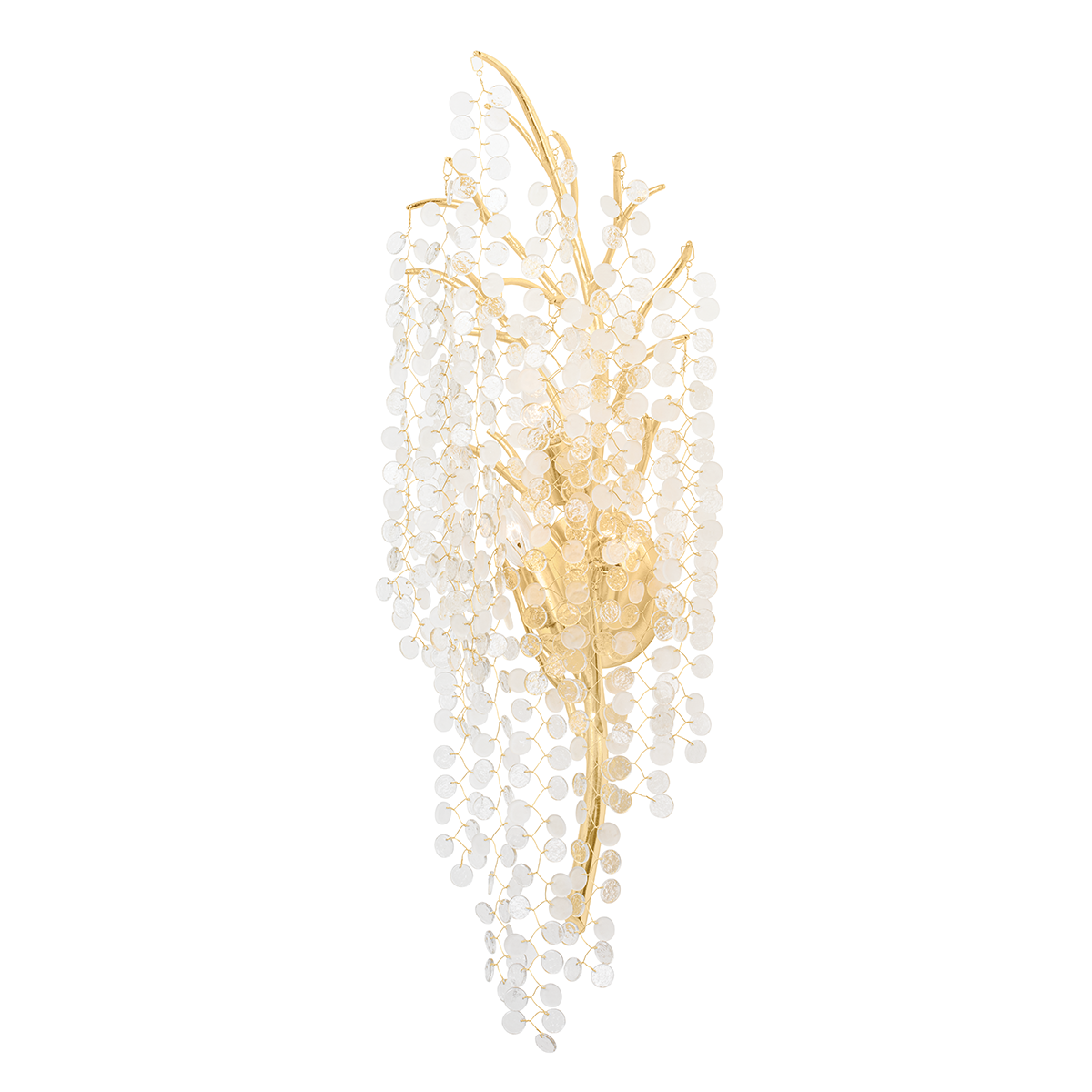 Corbett Lighting GENOA Wall Sconce Wall Sconce Corbett Gold Leaf 10.75x6x31.15 