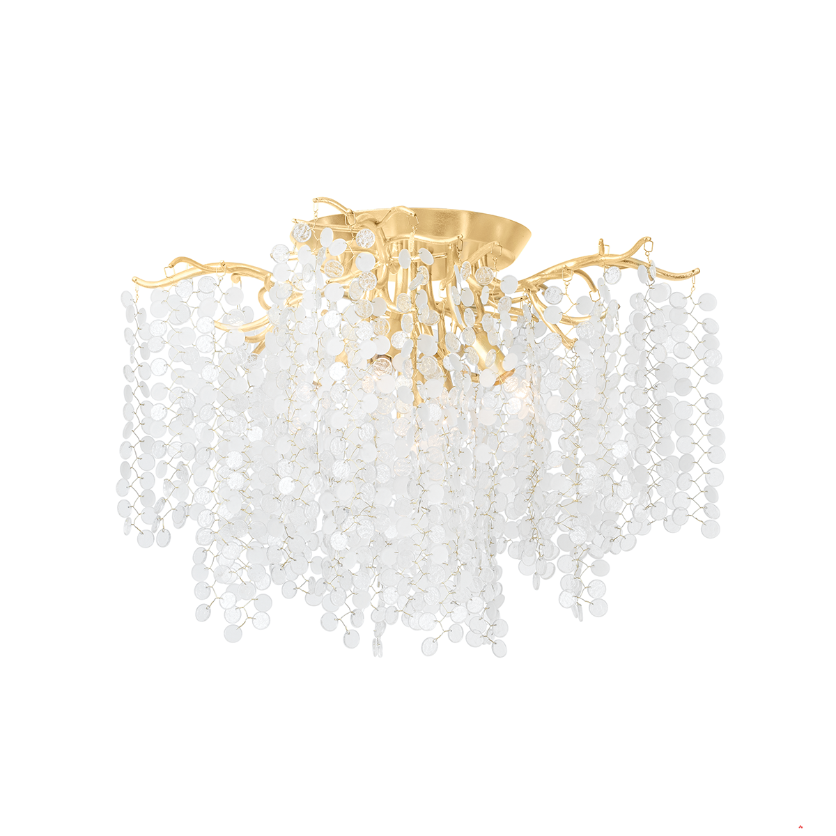 Corbett Lighting GENOA Semi Flush Semi Flush Corbett Gold Leaf 24x16.75 