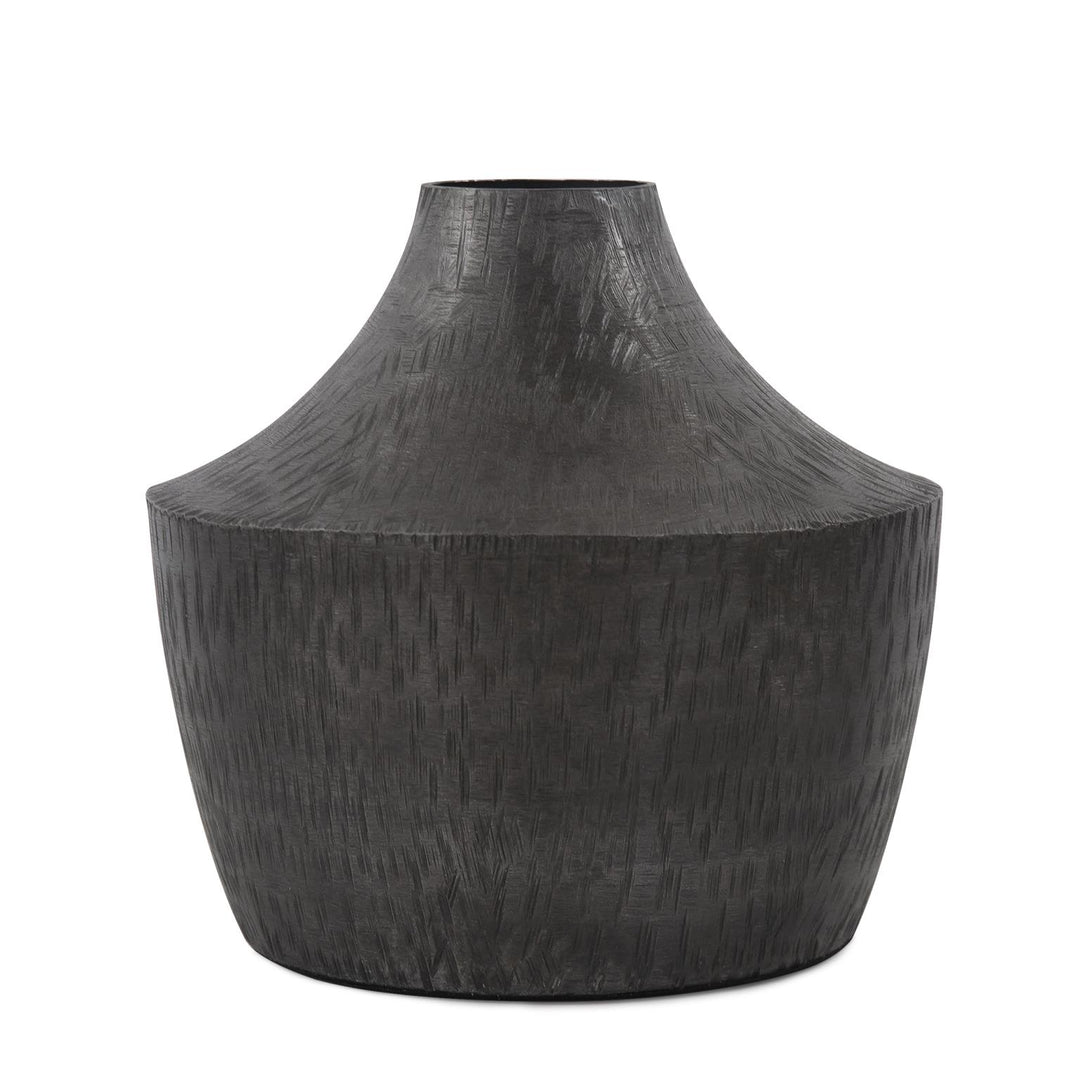 Howard Elliott Collection Etched Crossways Curved Neck Vase, Small Vases Howard Elliott Collection   