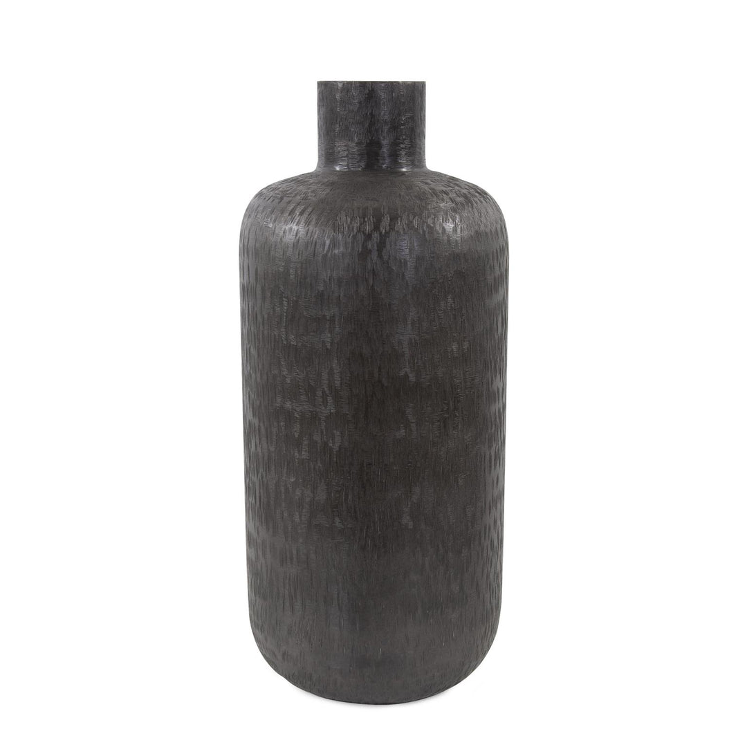 Howard Elliott Collection Etched Crossways Short Neck Bottle Vase, Medium Vases Howard Elliott Collection   