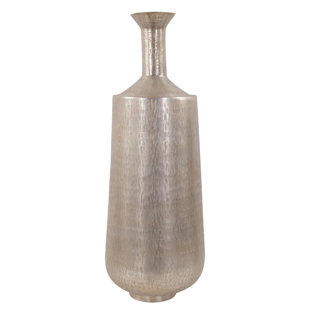 Howard Elliott Collection Etched Crossways Flared Neck Vase, Large Vases Howard Elliott Collection   