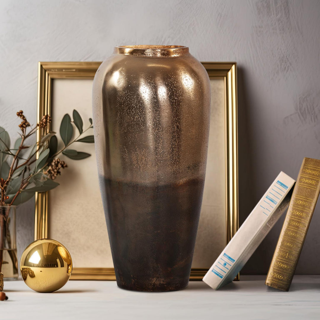 Howard Elliott Collection Golden Ore Urn Decorative Accents Howard Elliott Collection   