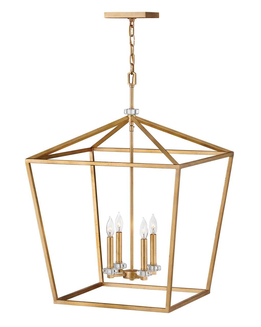 Hinkley Stinson Chandelier Chandeliers Hinkley Distressed Brass 22.0x22.0x31.5 