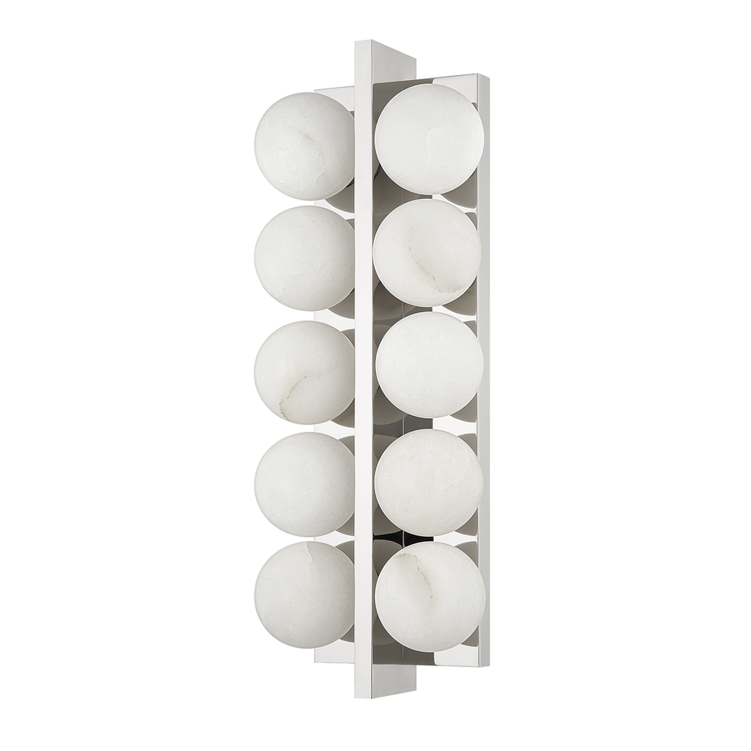 Corbett Lighting EMILLE Wall Sconce Wall Sconces Corbett Polished Nickel 6.75x18.25 