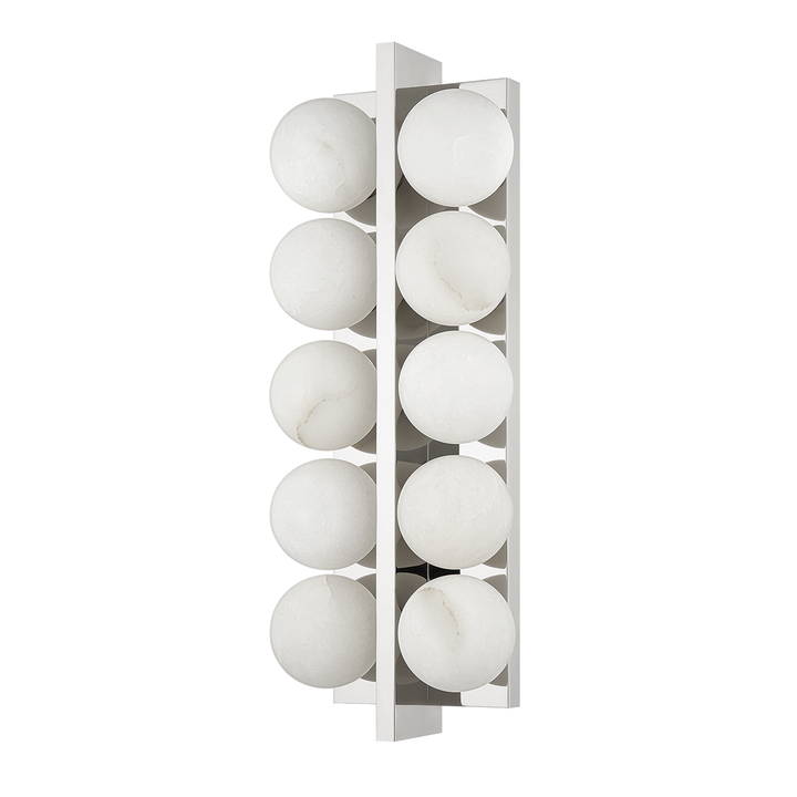 Corbett Lighting EMILLE Wall Sconce Wall Sconces Corbett Polished Nickel 6.75x18.25 