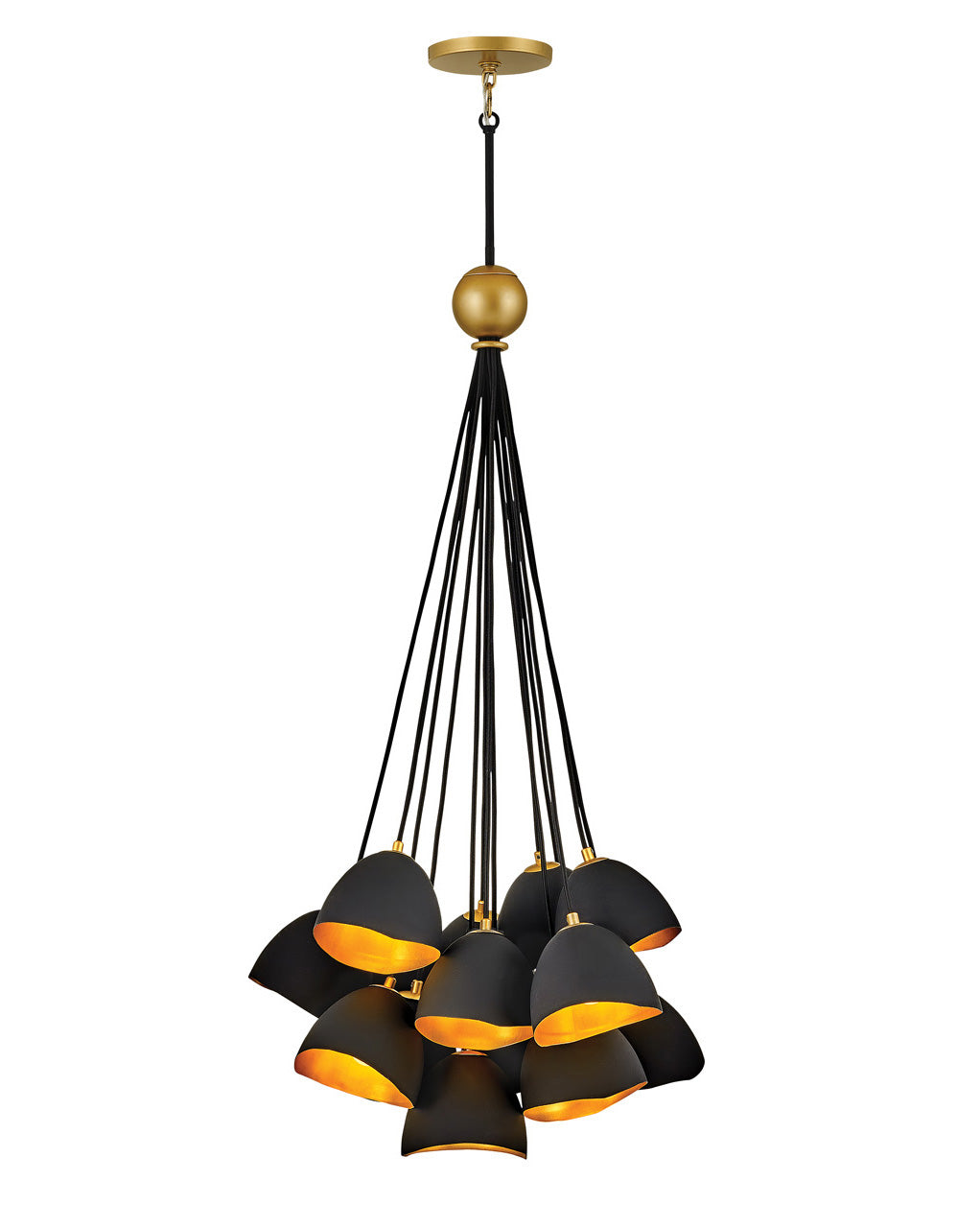 Hinkley Nula Chandelier Chandeliers Hinkley Shell Black 26.0x26.0x45.0 