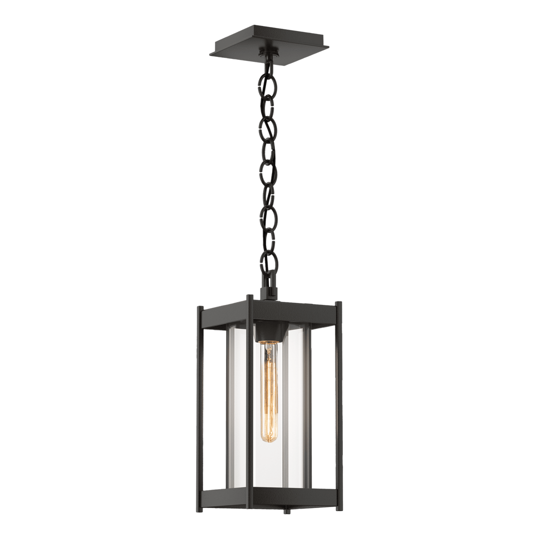 Hubbardton Forge Cela Medium Outdoor Lantern Outdoor Wall Lights Hubbardton Forge Coastal Oil Rubbed Bronze Clear Glass (ZM) 