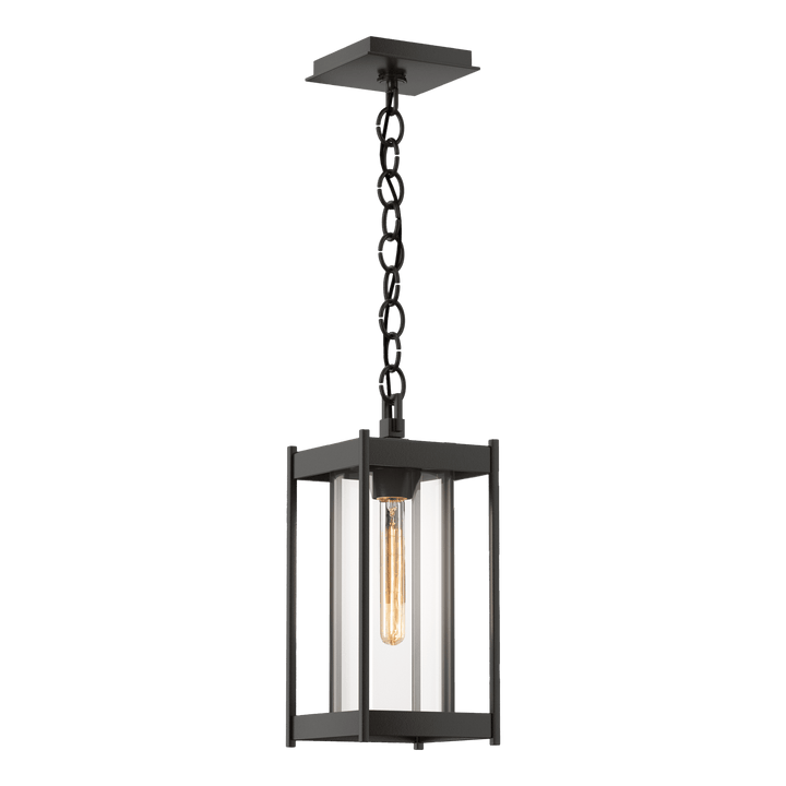 Hubbardton Forge Cela Medium Outdoor Lantern Outdoor Wall Lights Hubbardton Forge Coastal Oil Rubbed Bronze Clear Glass (ZM) 