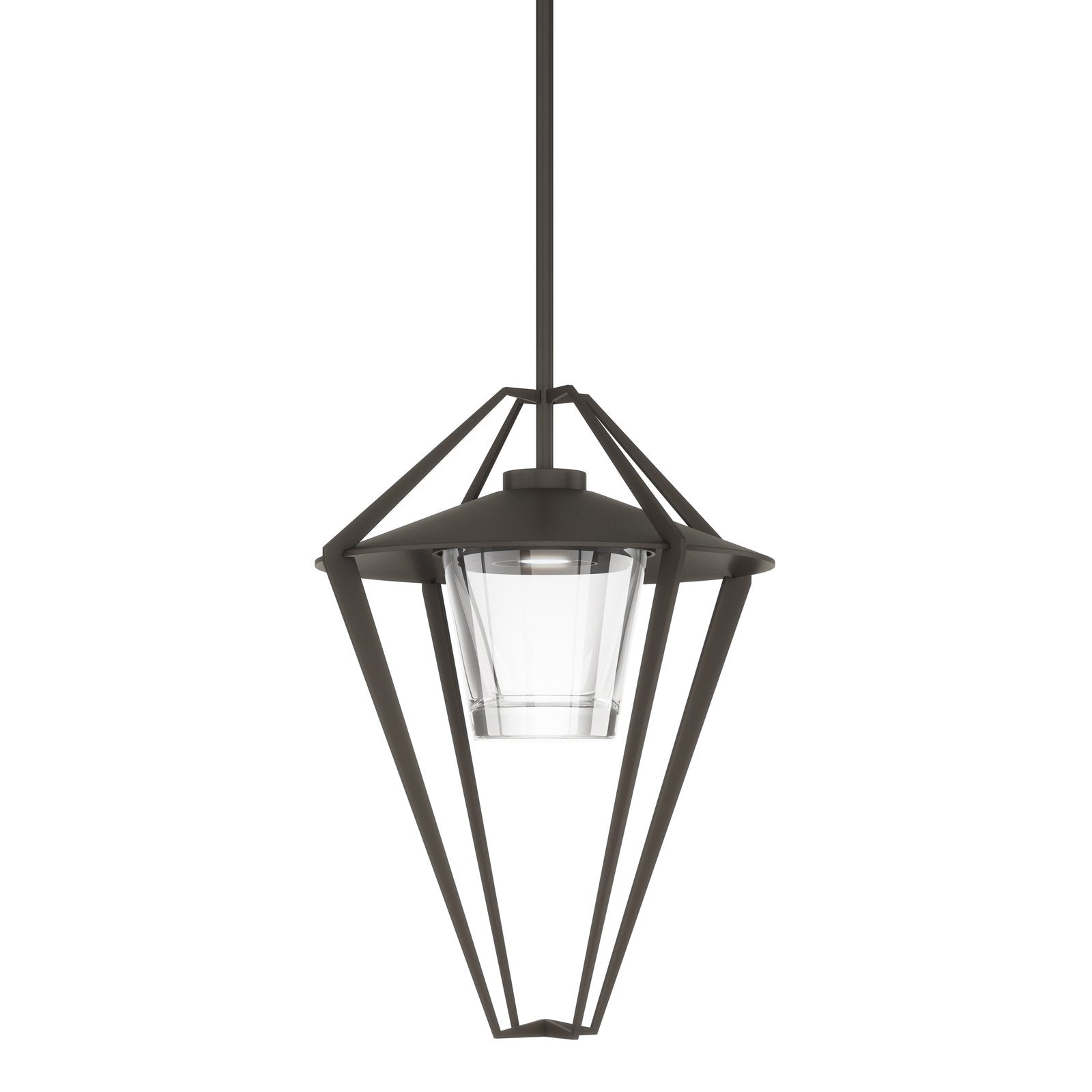 Hubbardton Forge Stellar Large Outdoor Pendant/Semi-Flush Outdoor Light Fixture l Hanging Hubbardton Forge Coastal Dark Smoke Clear Glass (ZM) 