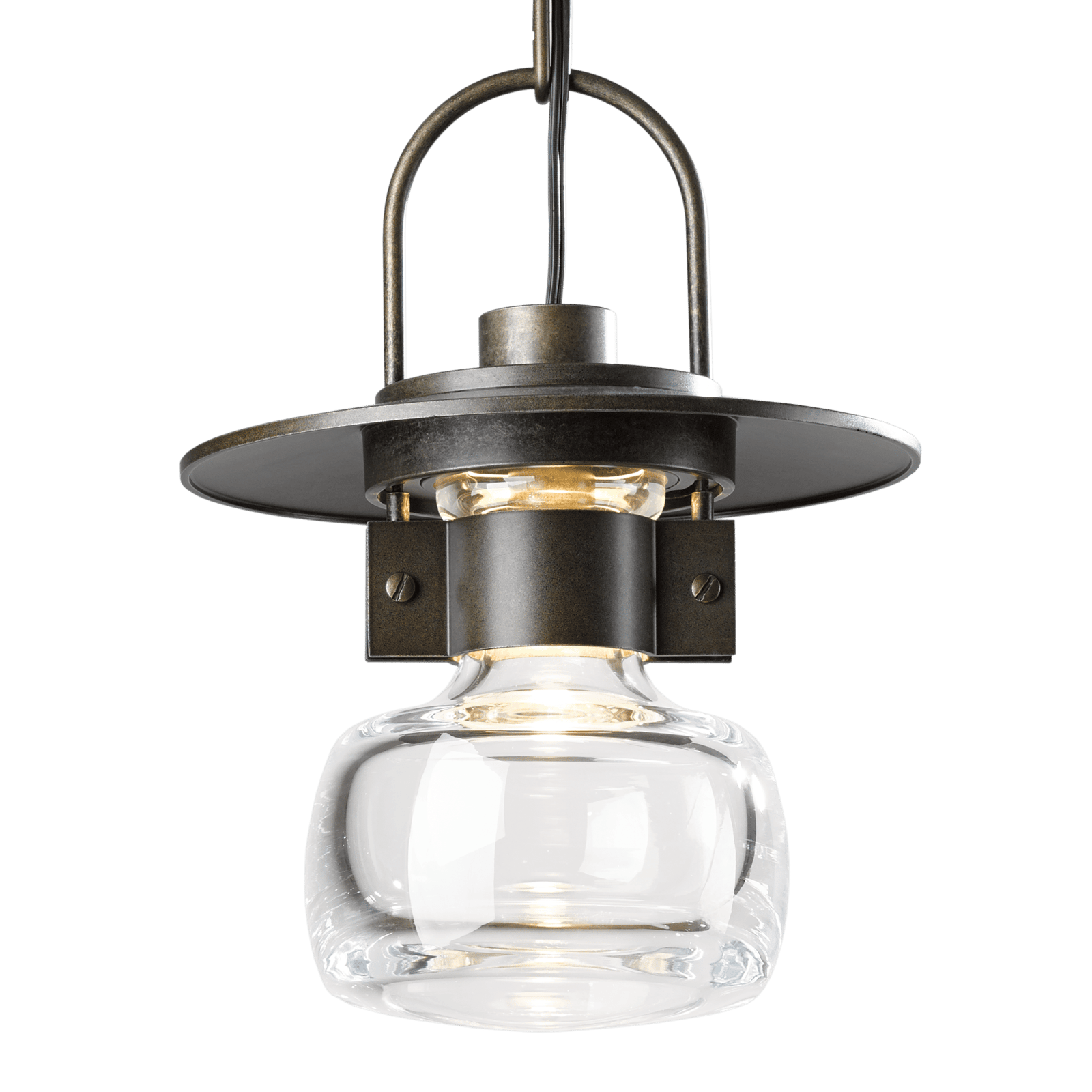 Hubbardton Forge Mason Outdoor Ceiling Fixture Outdoor l Wall Hubbardton Forge Coastal Bronze Clear Glass (ZM) 