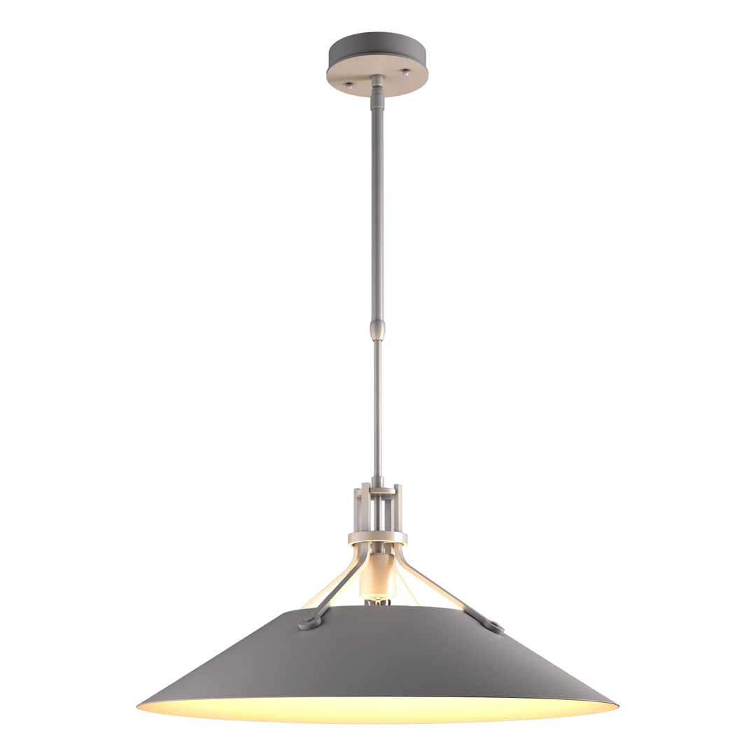 Hubbardton Forge Henry Outdoor Pendant Outdoor Hanging Lights Hubbardton Forge Coastal Burnished Steel  