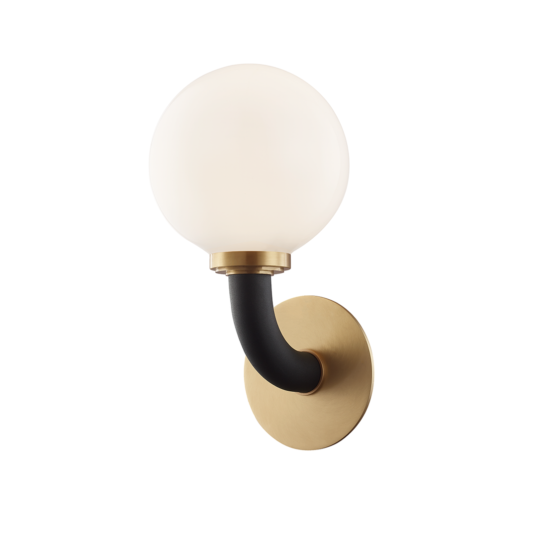 Hudson Valley Lighting Werner Wall Sconce Wall Sconces Hudson Valley Lighting Aged Brass/black  