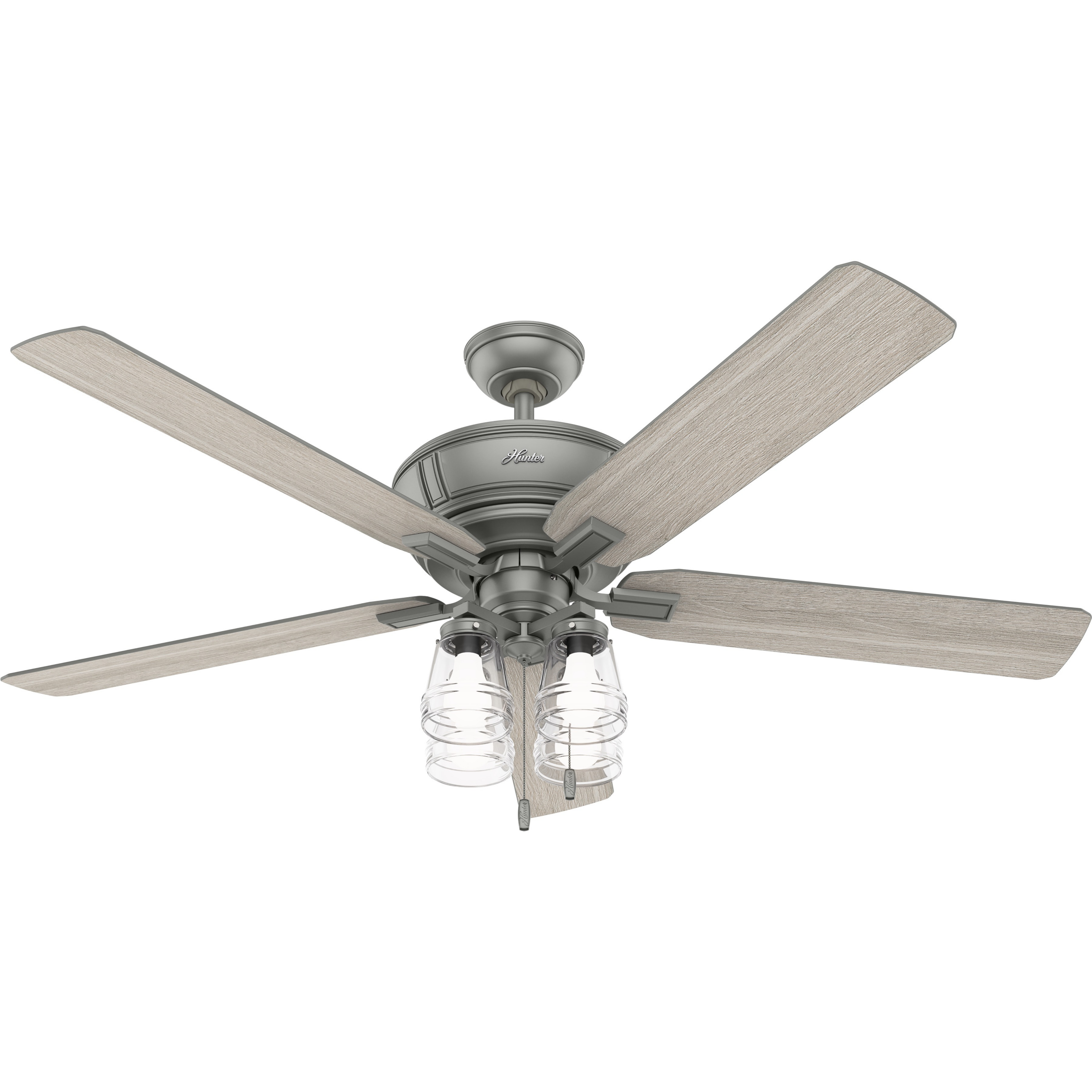 Hunter 60 inch Grantham Ceiling Fan with LED Light Kit and Pull Chain Ceiling Fan Hunter   