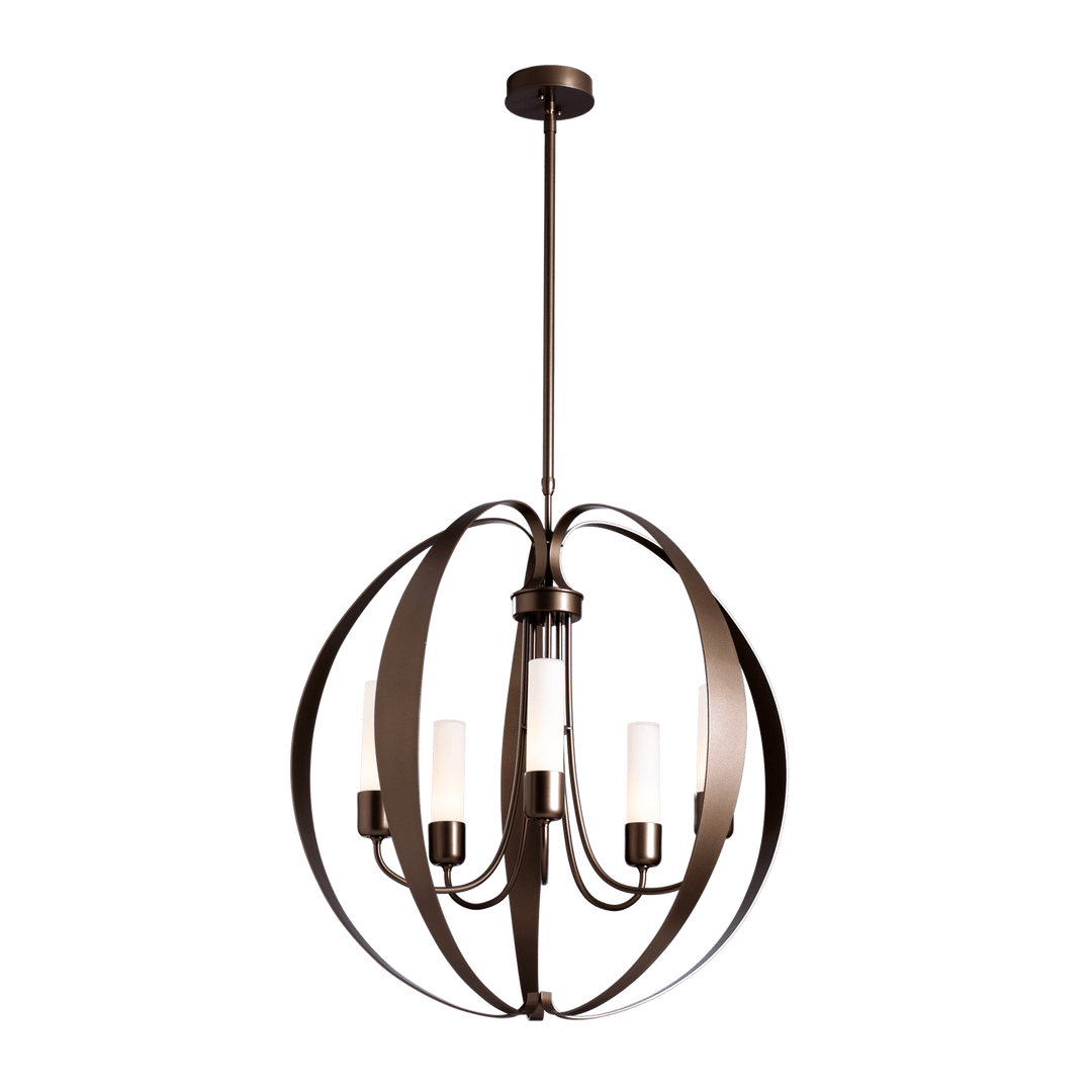 Hubbardton Forge Pomme Outdoor Pendant Outdoor Hanging Lights Hubbardton Forge Coastal Bronze Opal Glass (GG) 