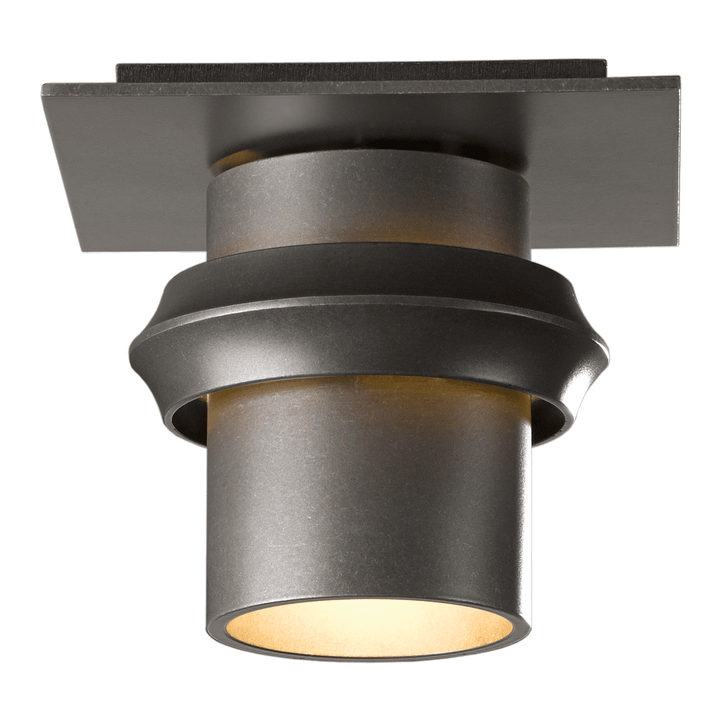 Hubbardton Forge Twilight Small Dark Sky Friendly Outdoor Semi-Flush Outdoor Wall Lights Hubbardton Forge Coastal Dark Smoke  