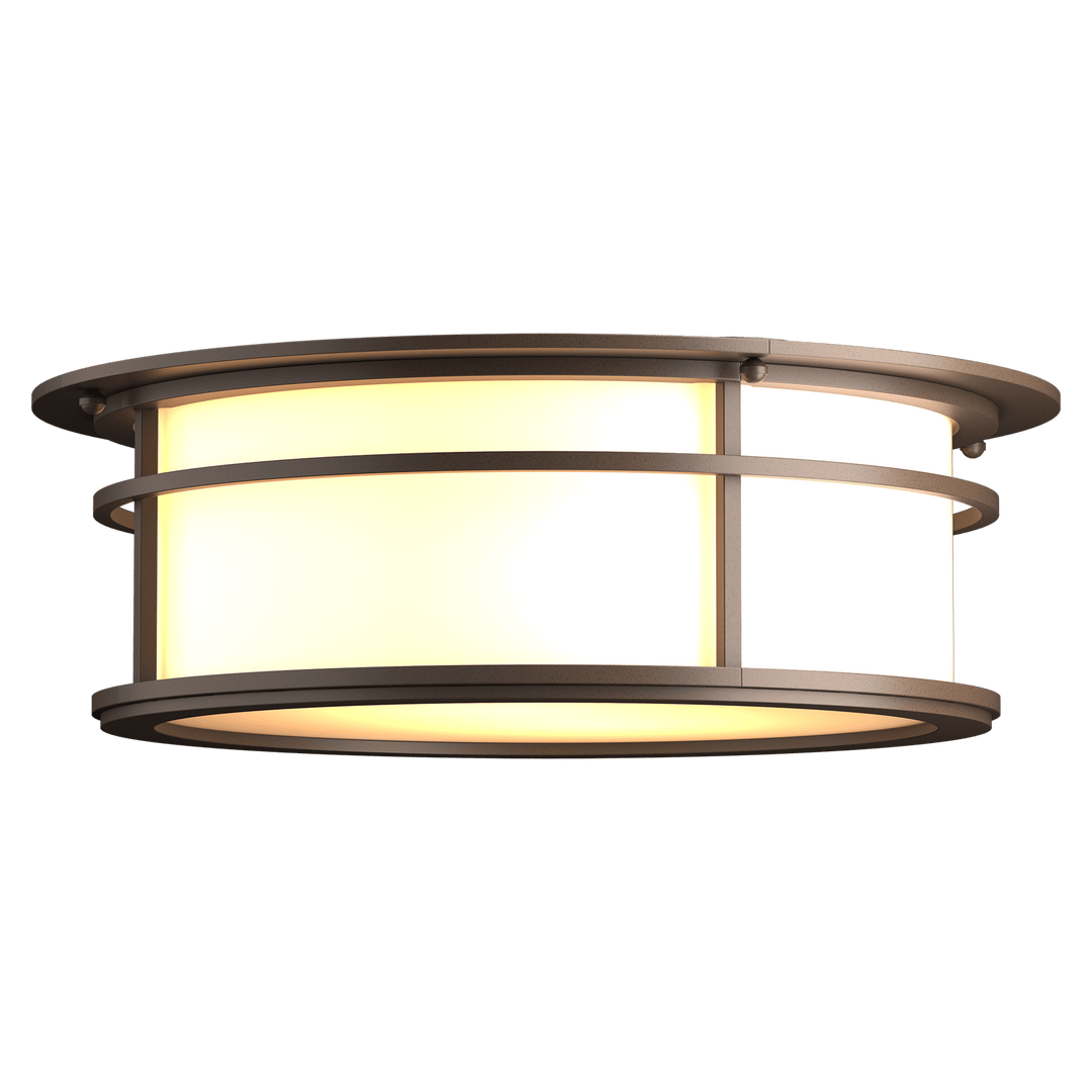 Hubbardton Forge Province Outdoor Flush Mount Outdoor Wall Lights Hubbardton Forge Coastal Bronze Opal Glass (GG) 