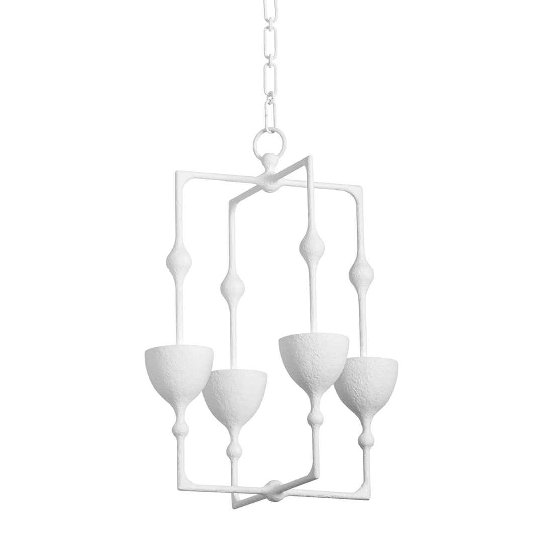 Corbett Lighting ANTALYA Lantern Pendants Corbett GESSO WHITE 15.75x22.25 