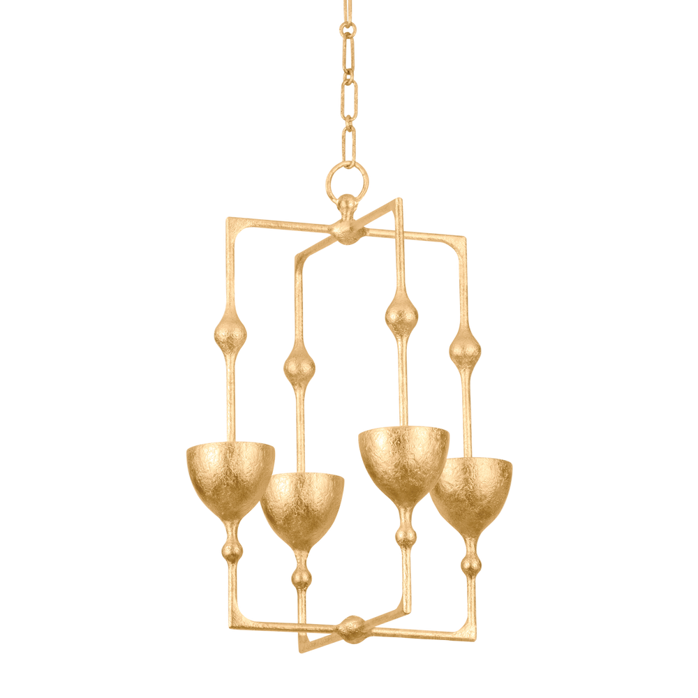 Corbett Lighting ANTALYA Lantern Pendants Corbett Vintage Gold Leaf 15.75x22.25 