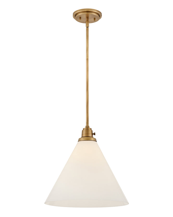 Hinkley Arti Pendant Pendants Hinkley Heritage Brass with Cased Opal Glass 15.0x15.0x14.5 