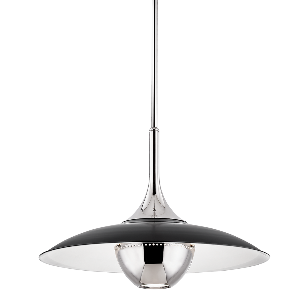 Hudson Valley Lighting Clarkson Pendant Pendants Hudson Valley Lighting Polished Nickel/black  