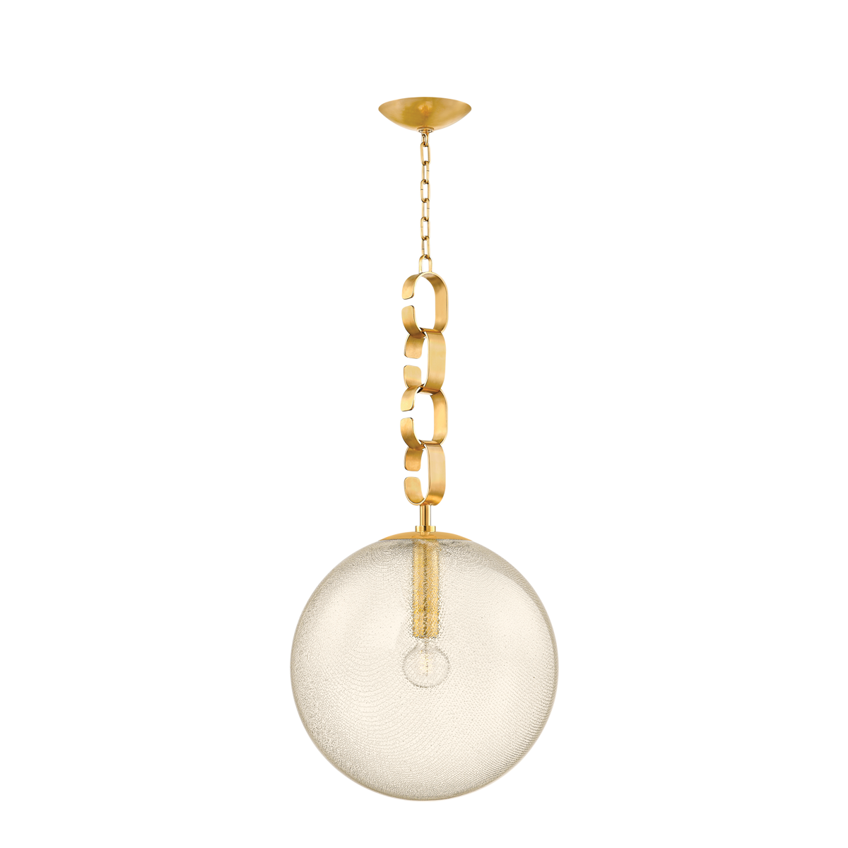 Corbett Lighting NESSA Pendant Pendant Corbett Vintage Brass 17.75x34.75 