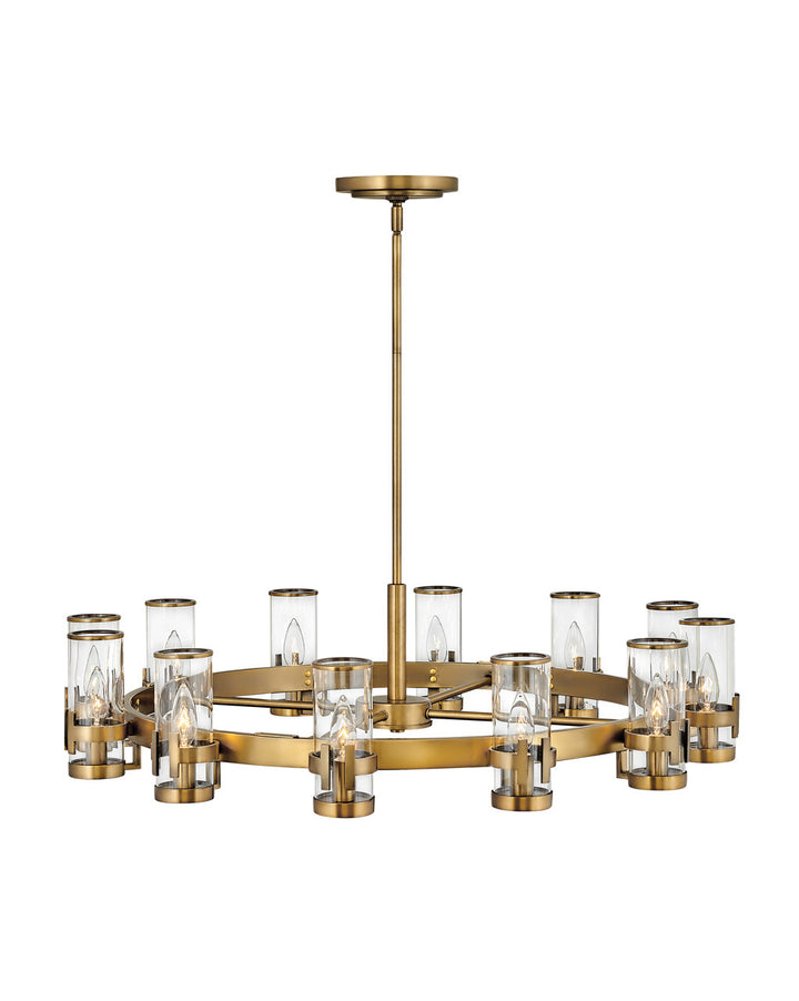 Hinkley Reeve Chandelier Chandeliers Hinkley Heritage Brass 35.75x35.75x9.0 