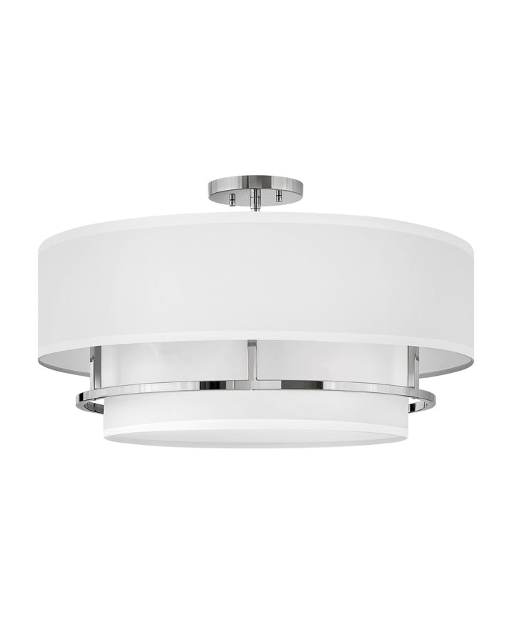 Hinkley Graham Semi-Flush Mount Ceiling Semi Flush Mounts Hinkley Polished Nickel 23.0x23.0x13.75 