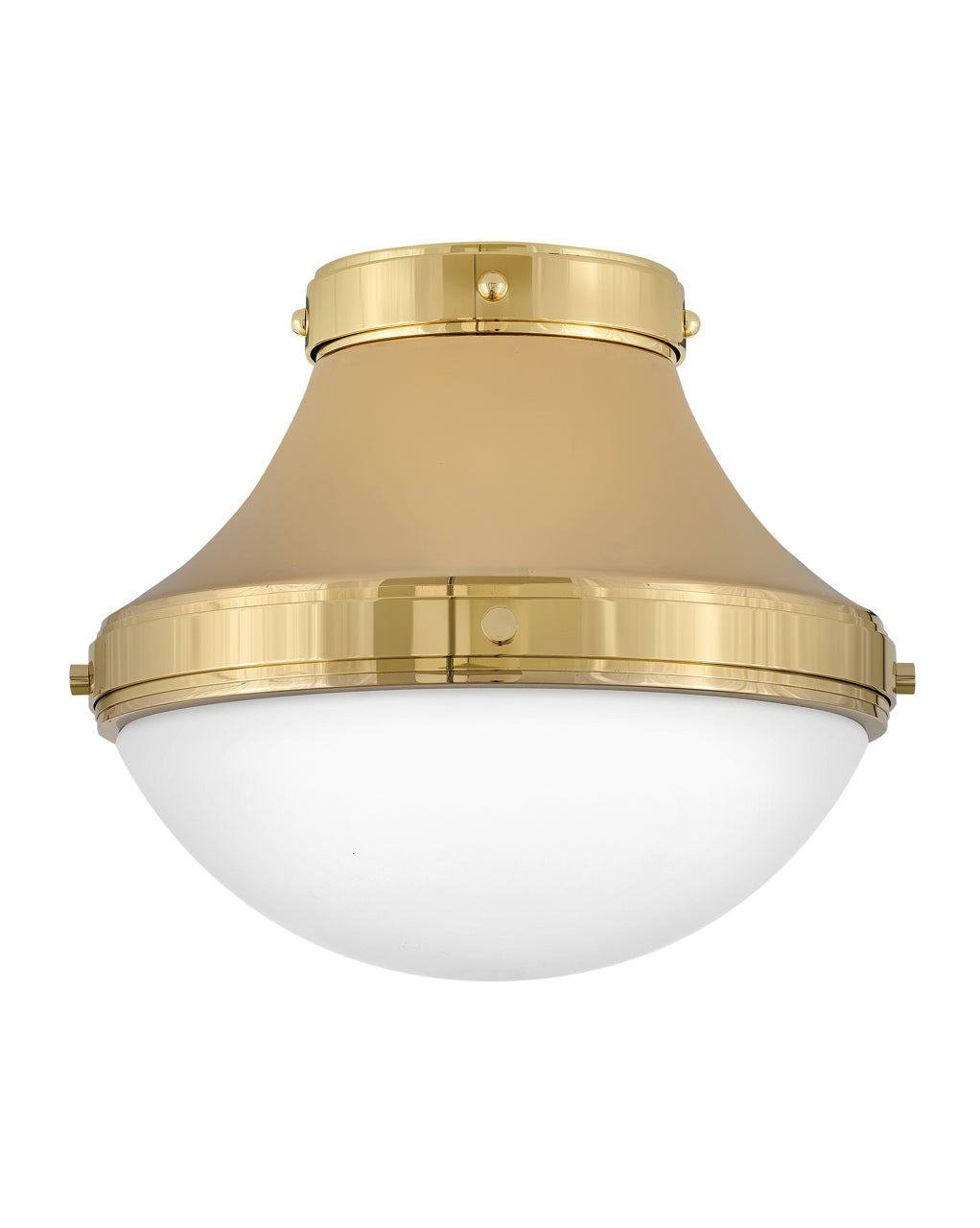 Hinkley Oliver Flush Mount Ceiling Flush Mounts Hinkley Bright Brass 14.0x14.0x12.0 