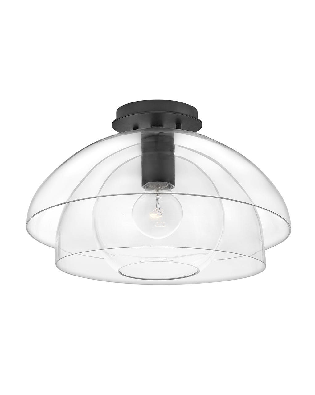 Hinkley Lotus Semi-Flush Mount Ceiling Semi Flush Mounts Hinkley Black* 16.0x16.0x10.5 