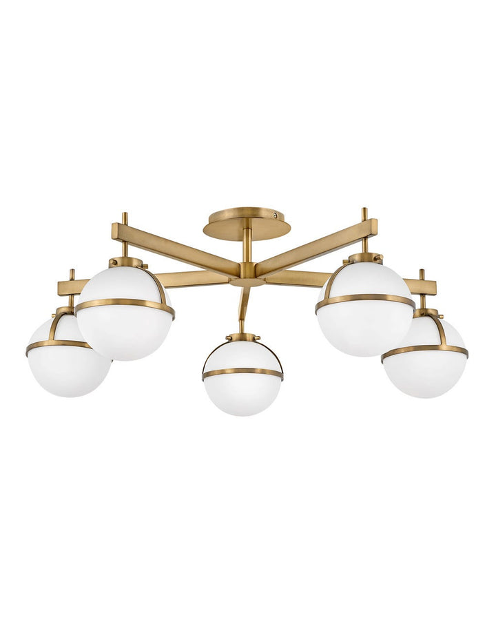 Hinkley Hollis Semi-Flush Mount Ceiling Semi Flush Mounts Hinkley Heritage Brass 32.0x32.0x12.0 