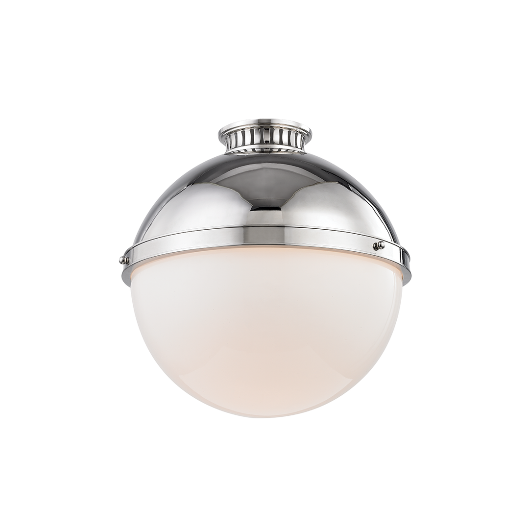 Hudson Valley Lighting Latham Flush Mount Ceiling Flush Mounts Hudson Valley Lighting Polished Nickel  