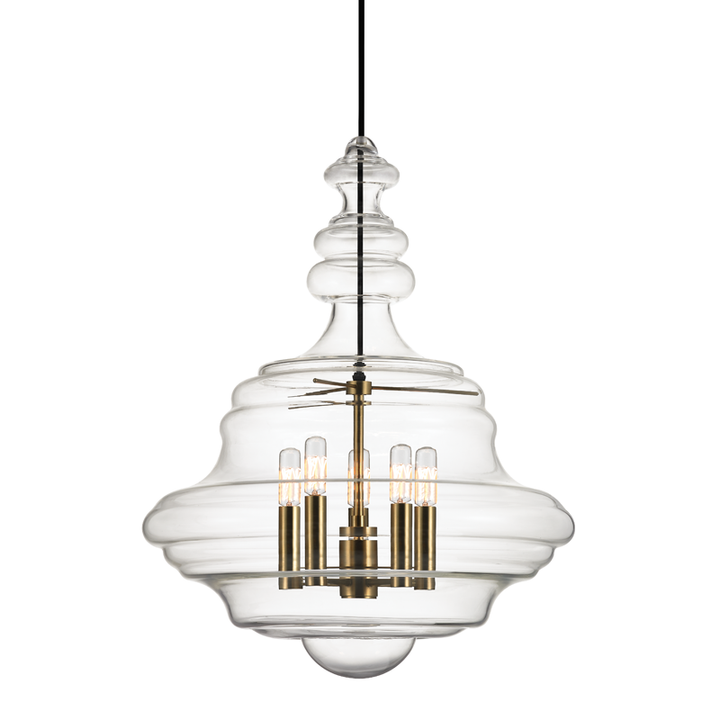 Hudson Valley Lighting Washington Lantern Pendants Hudson Valley Lighting Aged Brass  