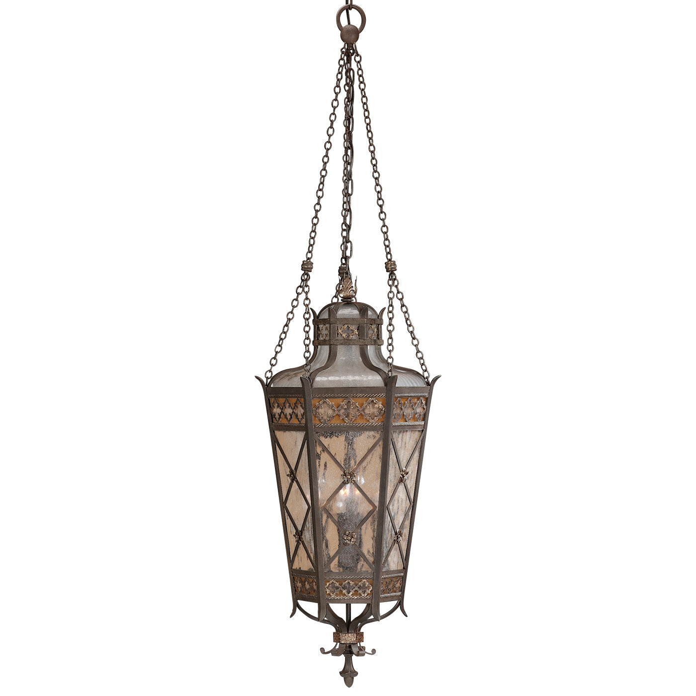 Fine Art Handcrafted Lighting Chateau Outdoor Outdoor Lantern Hanging Fixtures Fine Art Handcrafted Lighting Bronze  