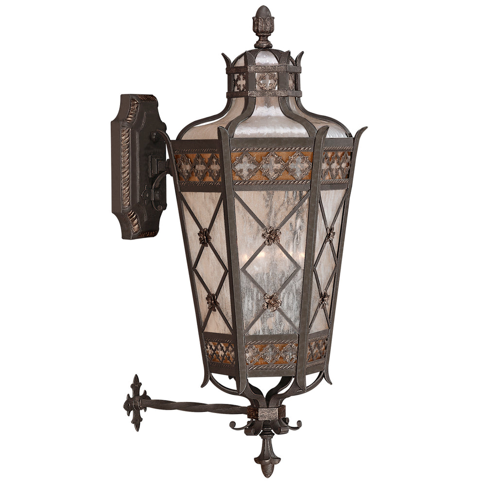 Fine Art Handcrafted Lighting Chateau Outdoor Outdoor Wall Mount Wall Sconces Fine Art Handcrafted Lighting Bronze 16 x 37 